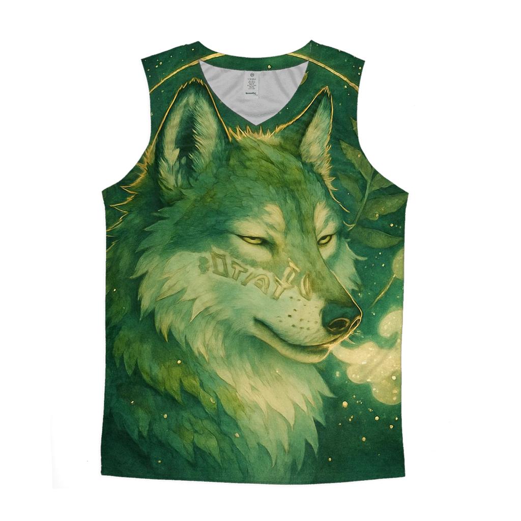 Oracle Of The Verdant Howl graphic print tank tops
