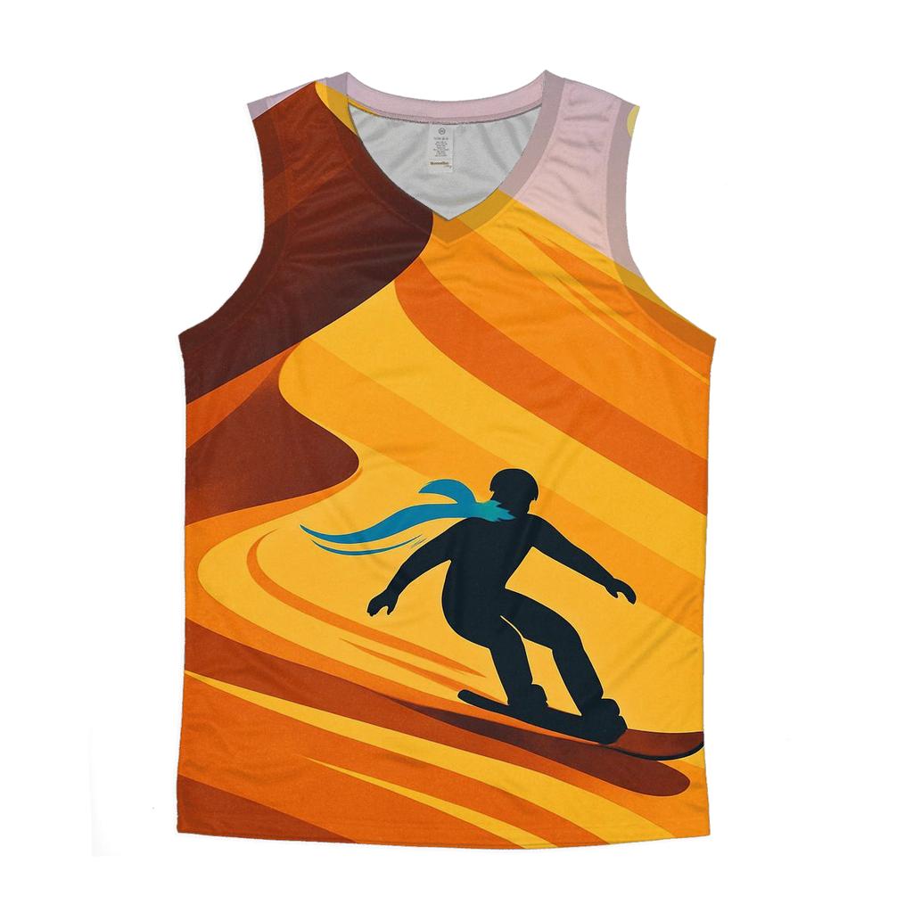 Desert Dune Sandboarding Slalom designer workout tanks