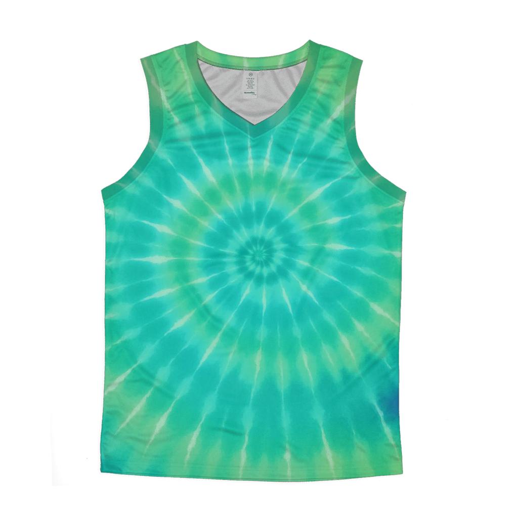 Aurora Spiral Overdye Vortex custom tank tops