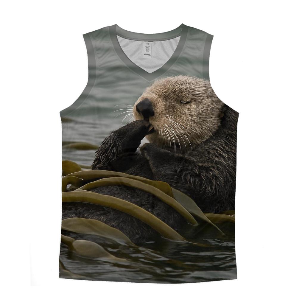 Kelp Veil Sea Otter stylish racerback tanks