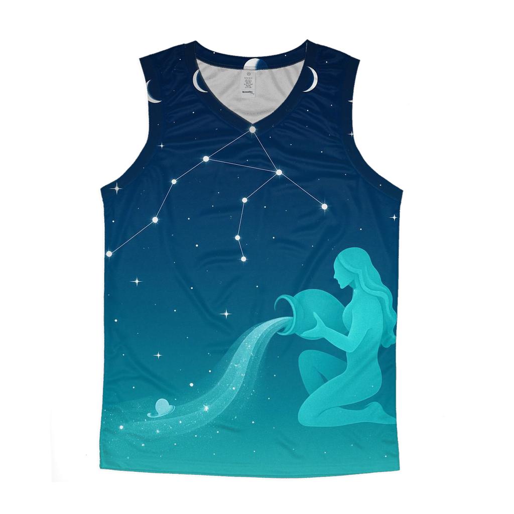 Aquarius Water Bearer Constellation Pour designer workout tanks