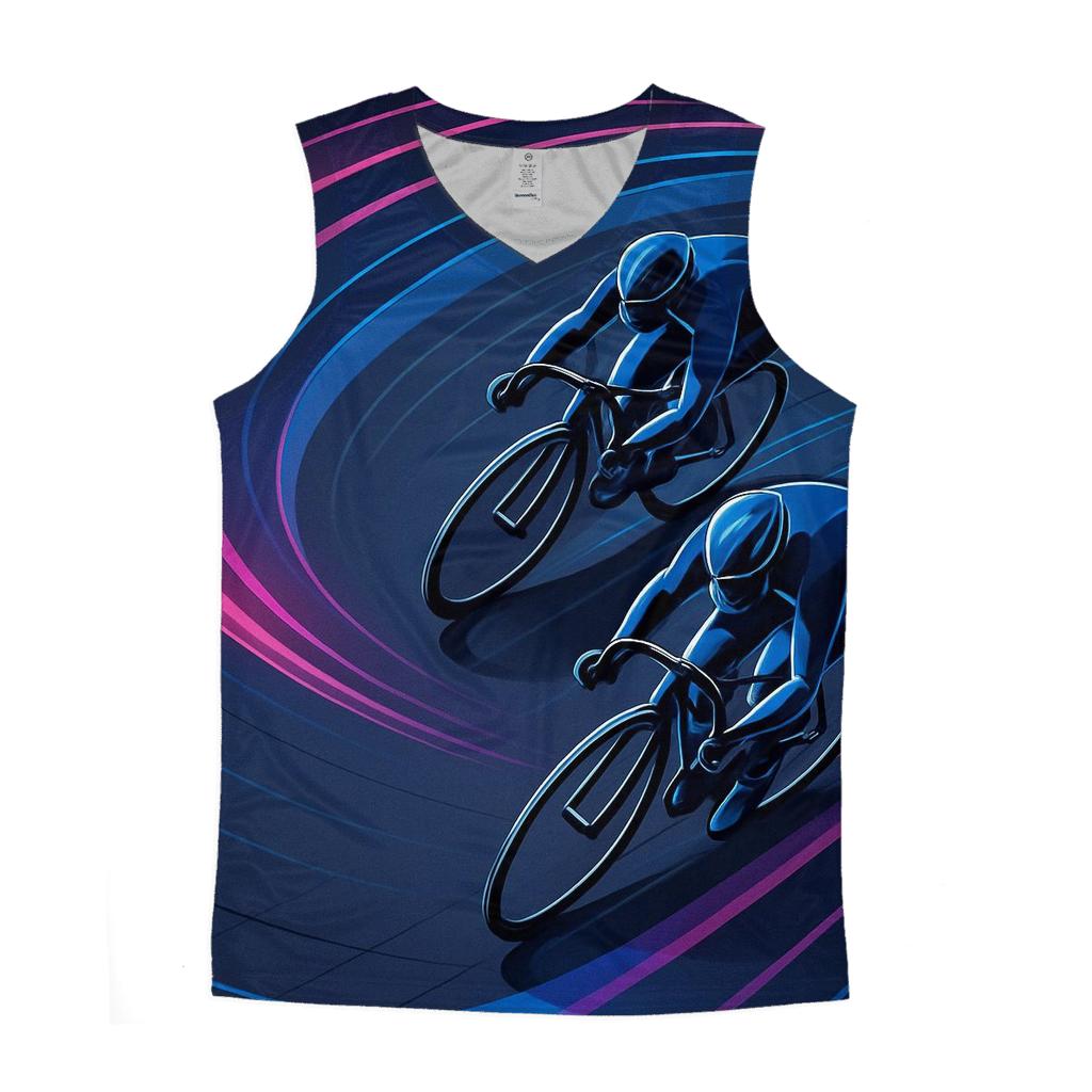 Neon Velodrome Night Pursuit designer workout tanks
