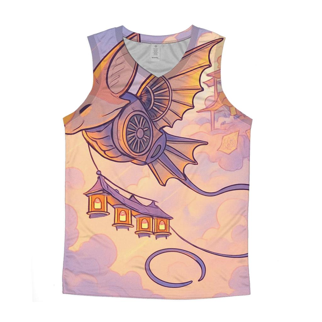 Kite Engine Over The Cloud Bazaar trendy fitted tank tops