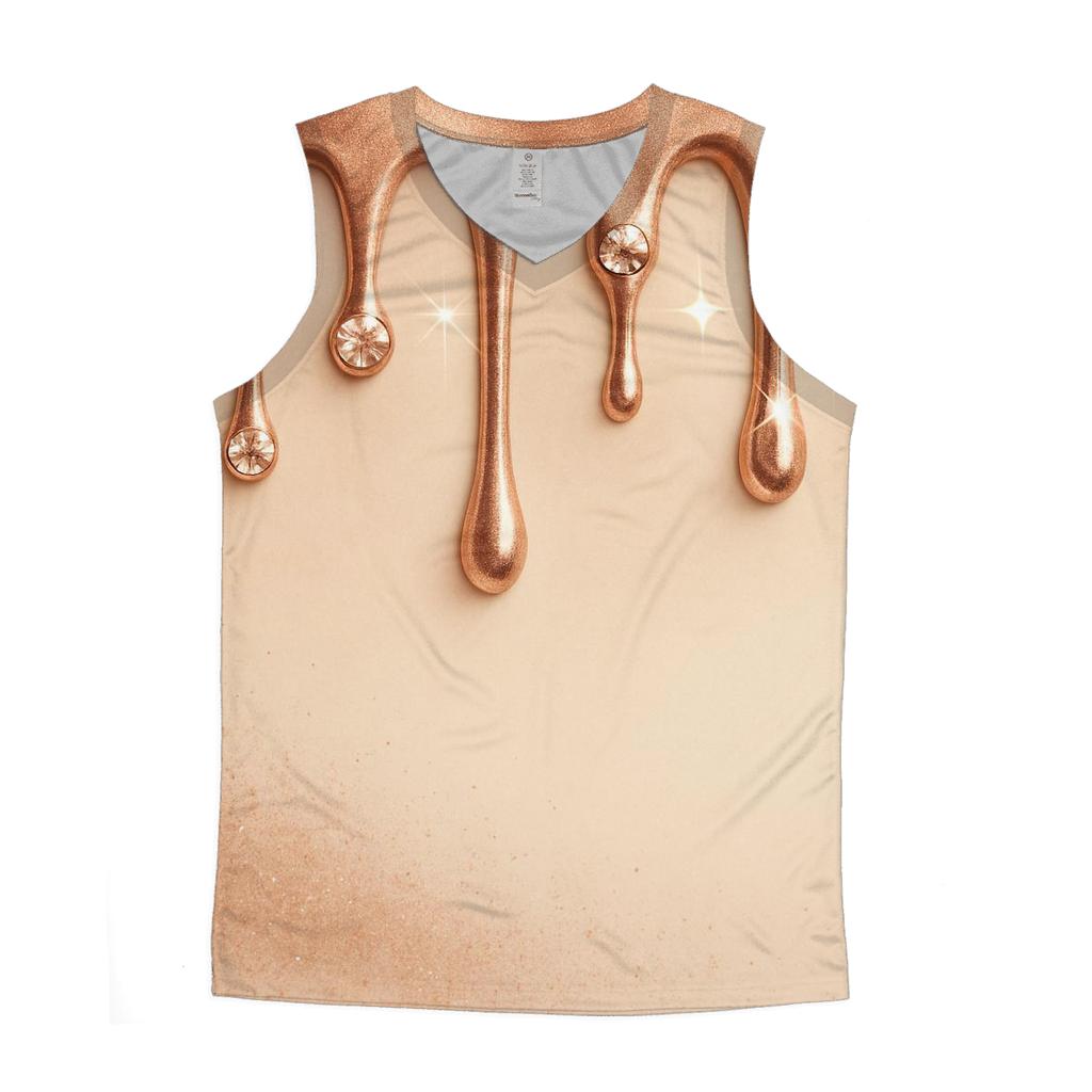 Rose Gold Meteor Drip Gallery casual summer tank tops