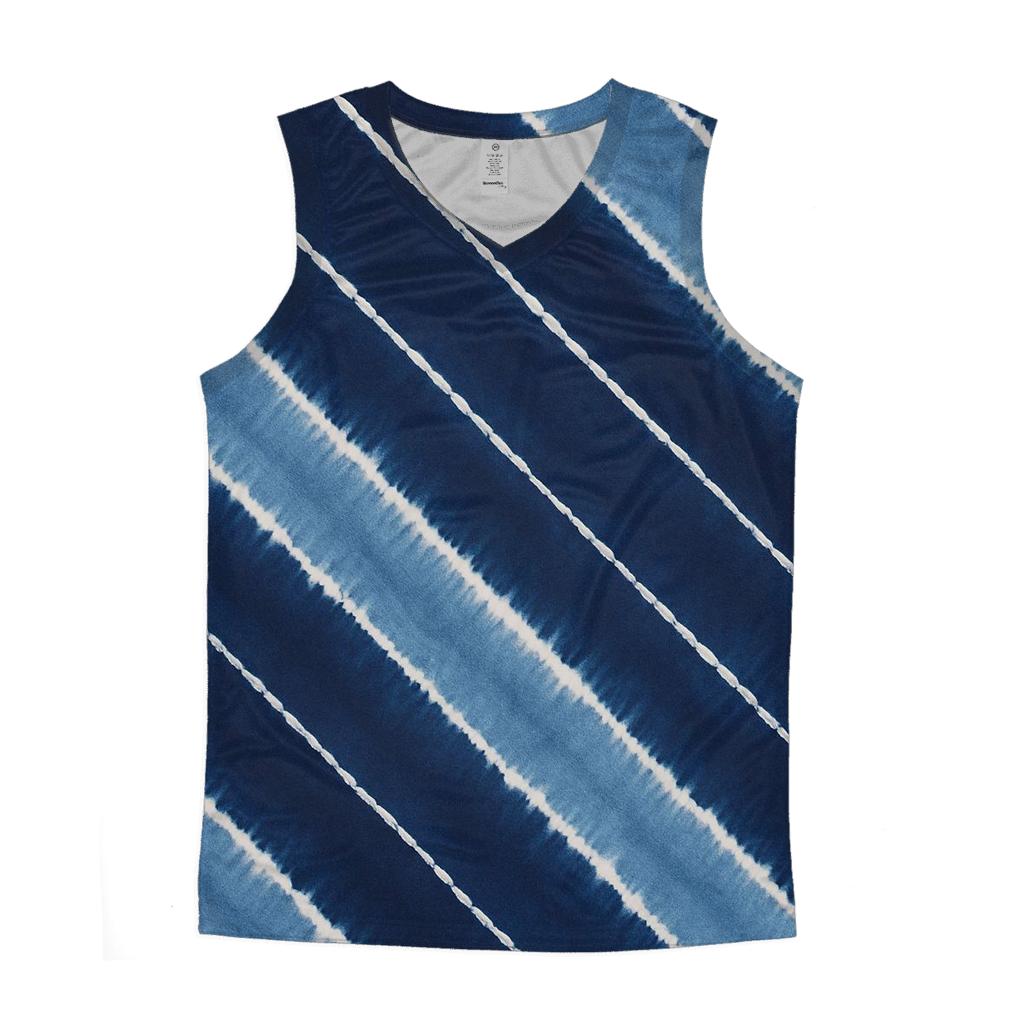 Indigo Arashi Meteor Diagonals trendy fitted tank tops