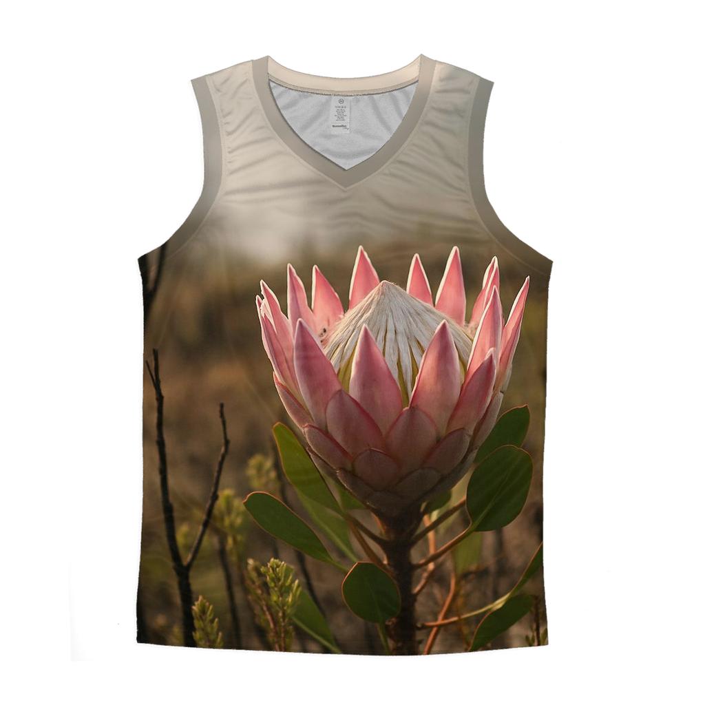 King Protea In Fynbos After A Controlled Burn sports performance tank tops