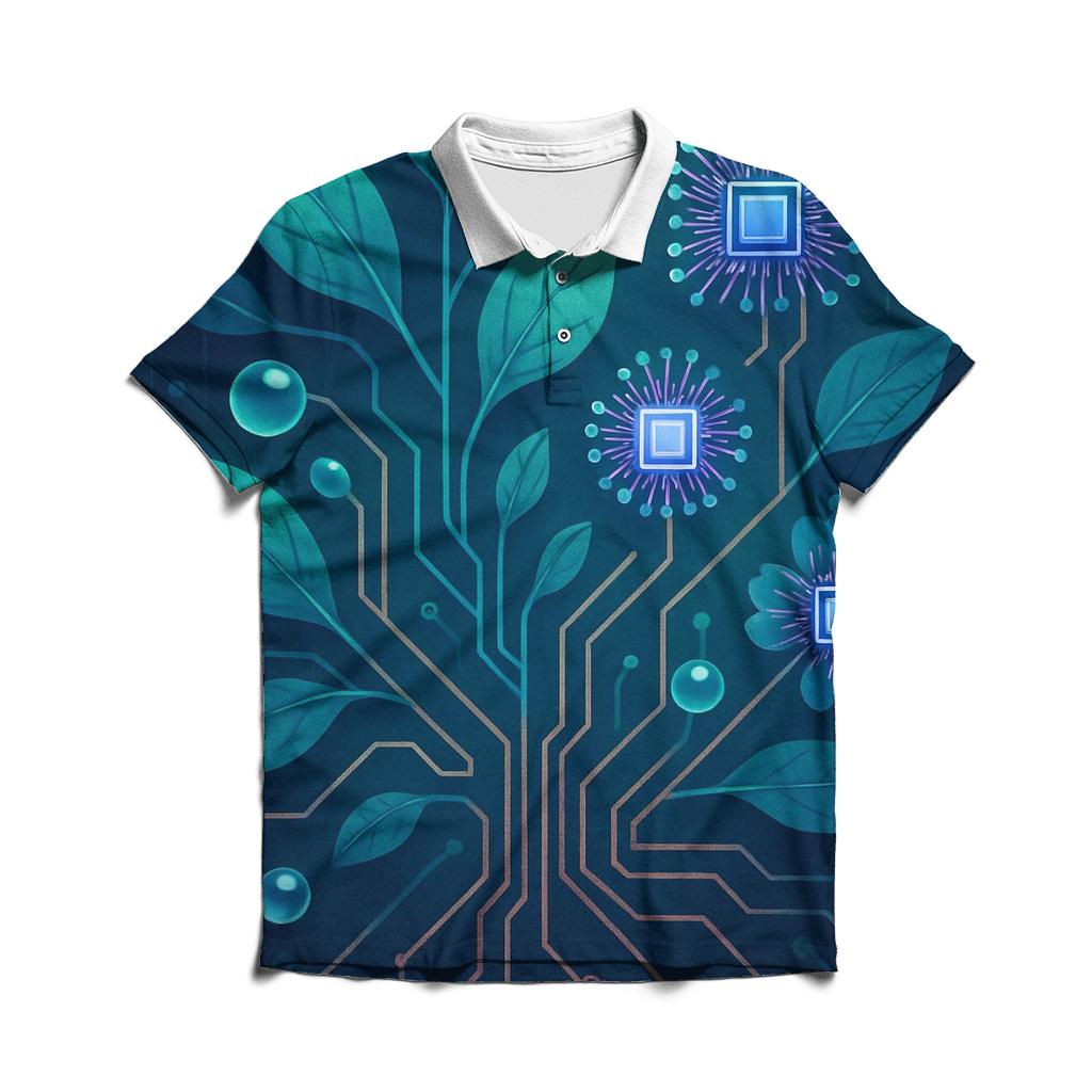 Aurora Circuit Garden premium cotton polo shirts