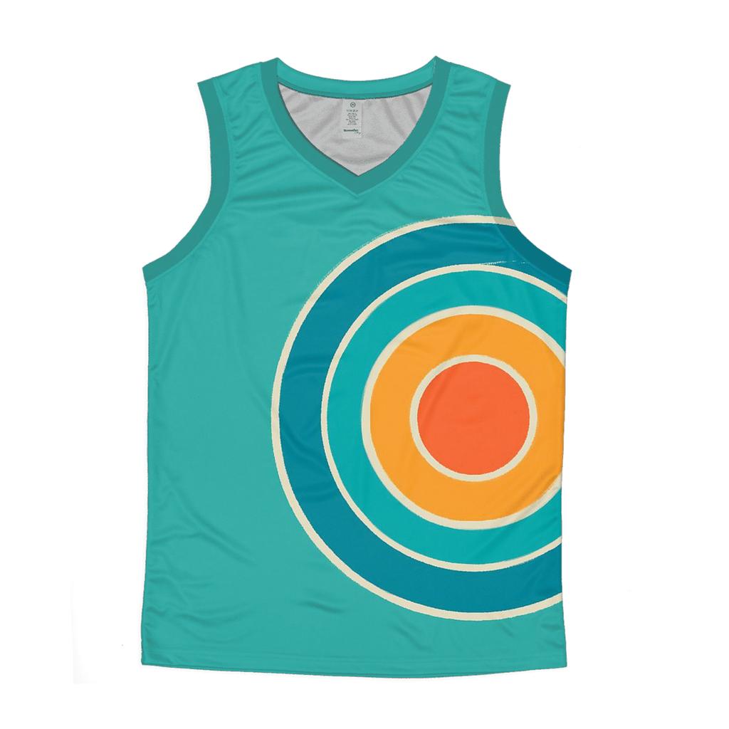 Binary Star Bullseye Offset Halo trendy fitted tank tops