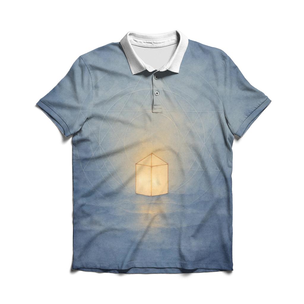 Lantern Within The Mist embroidered polo tops