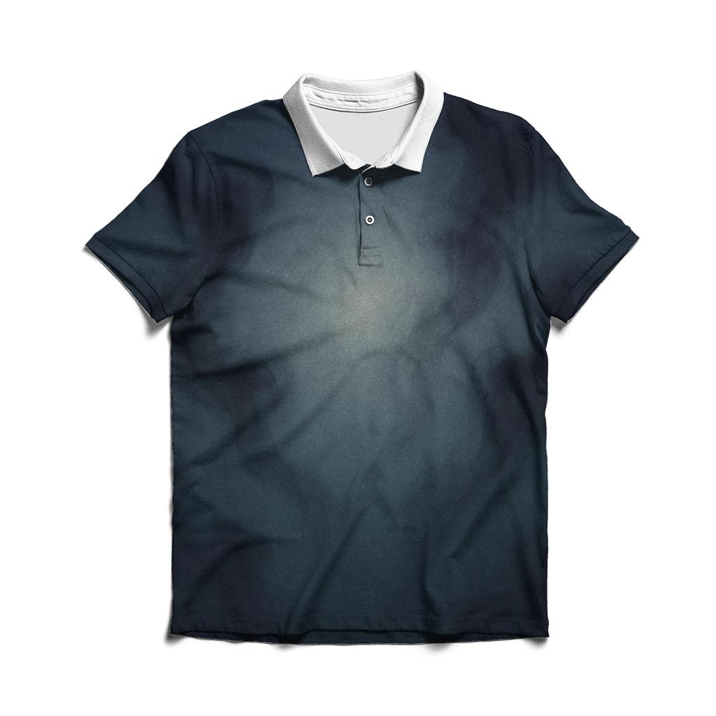 Moonlit Ink Diffusion custom polo shirts