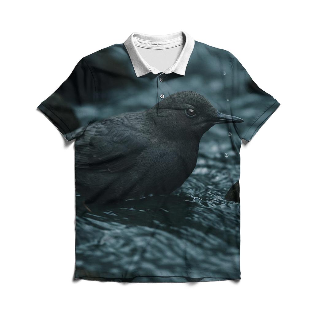 River Glasshead American Dipper embroidered polo tops