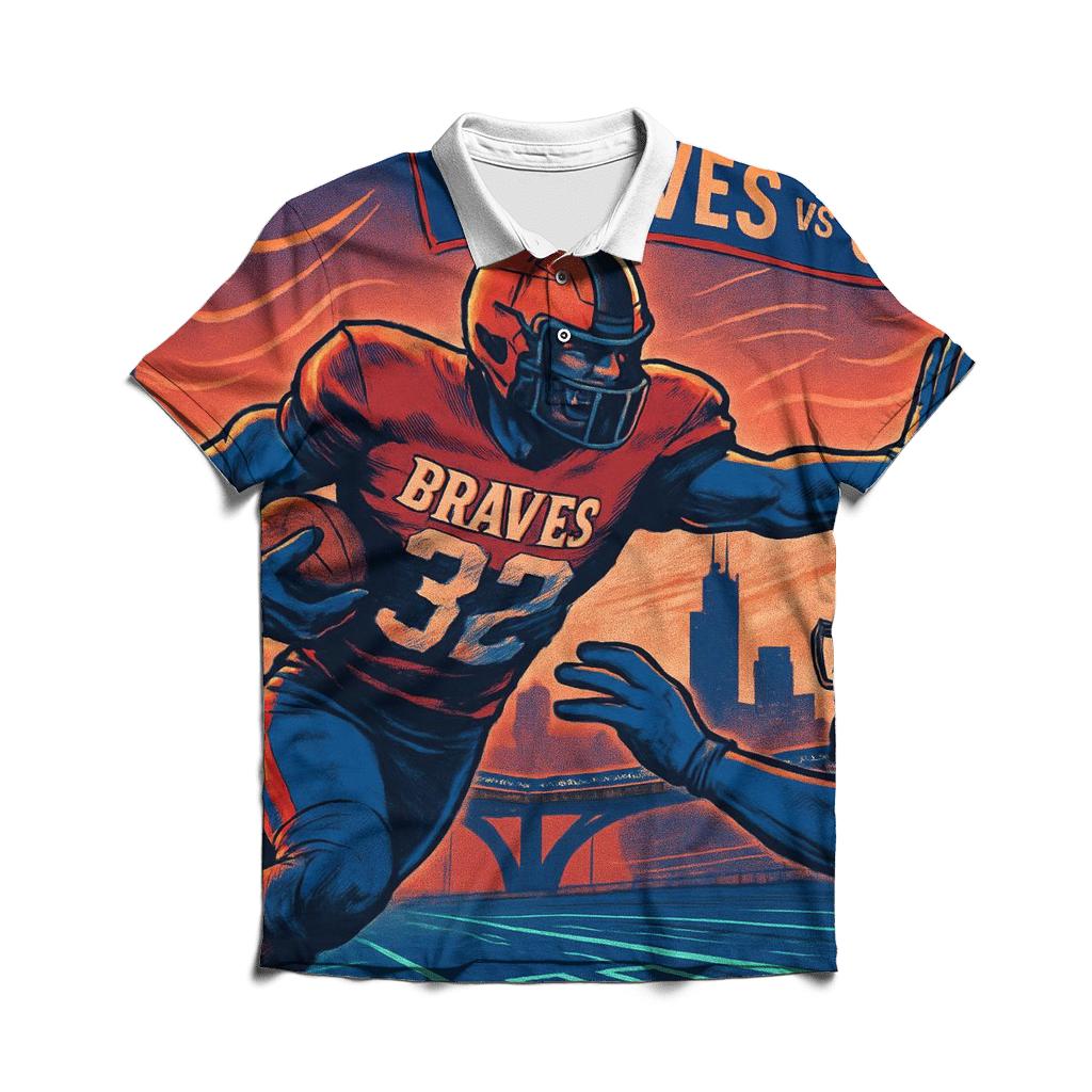 Windy City Skybridge Gridiron Duel casual sports polo shirts