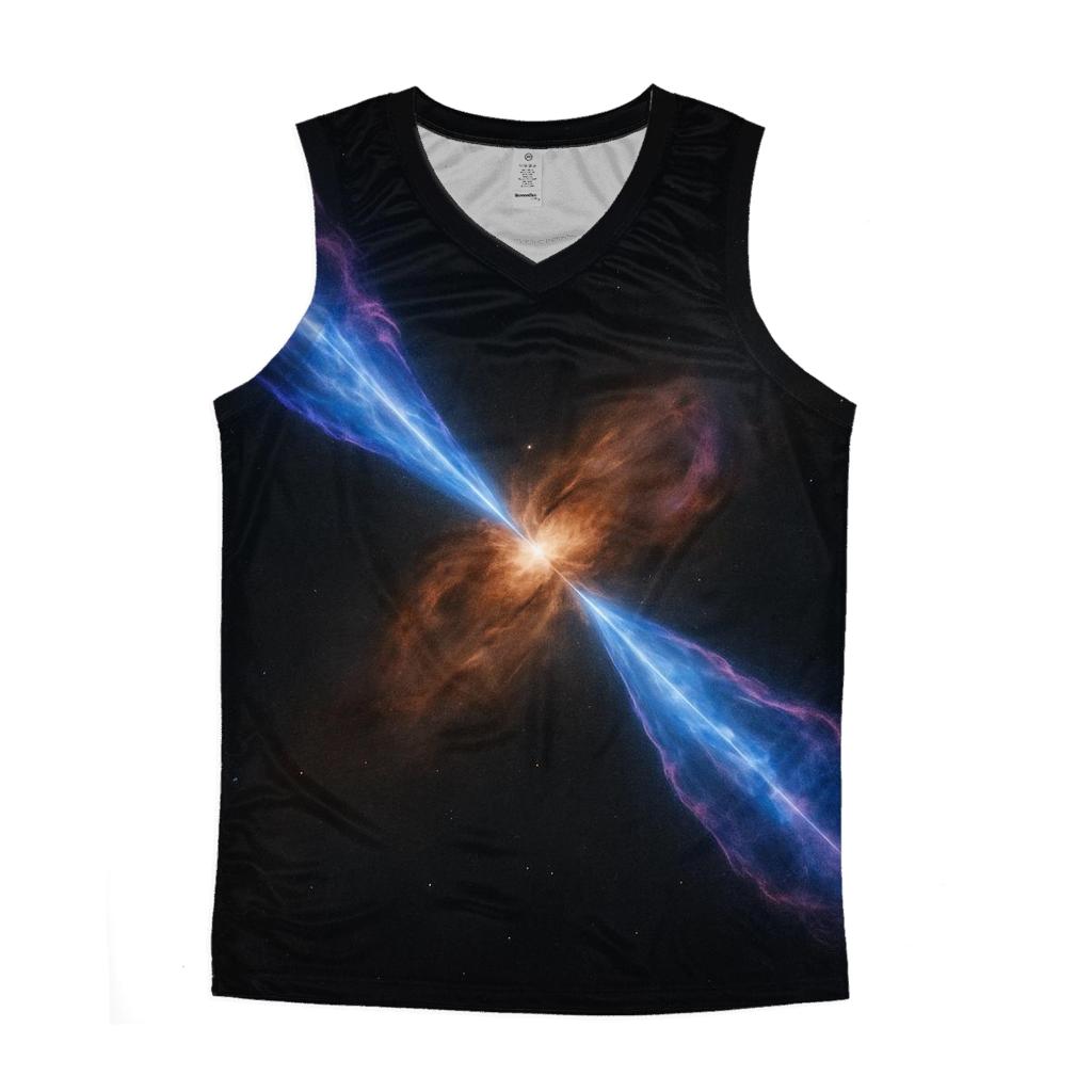 Bipolar Jet Outflow Shock Knots personalized athletic tanks