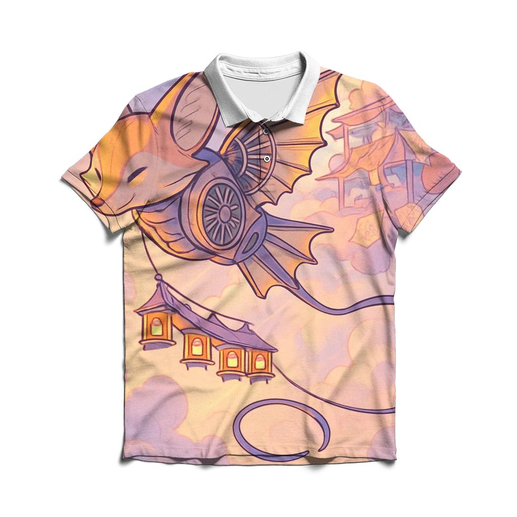 Kite Engine Over The Cloud Bazaar stylish collar polo tees
