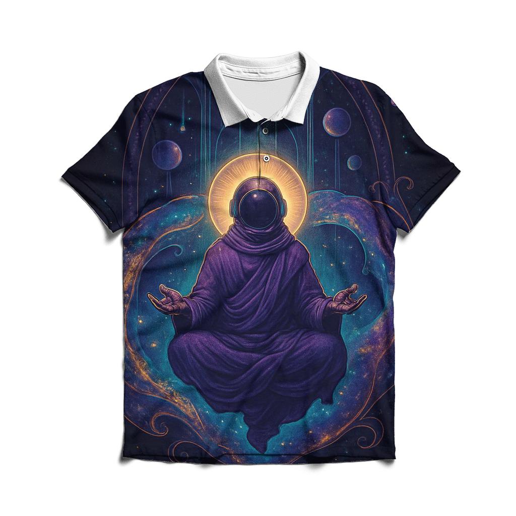 Cathedral Of The Tidal Nebula stylish collar polo tees