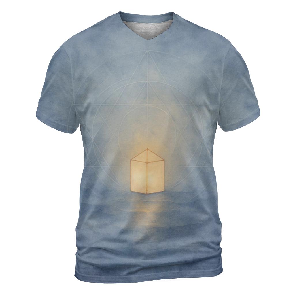 Lantern Within The Mist creative print fashion shirts