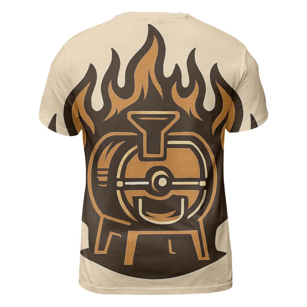 Roaster Flame Crest unique graphic print tees