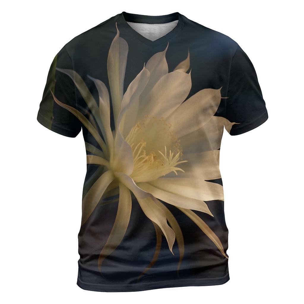 Night Blooming Cereus Before Dawn designer pattern shirts