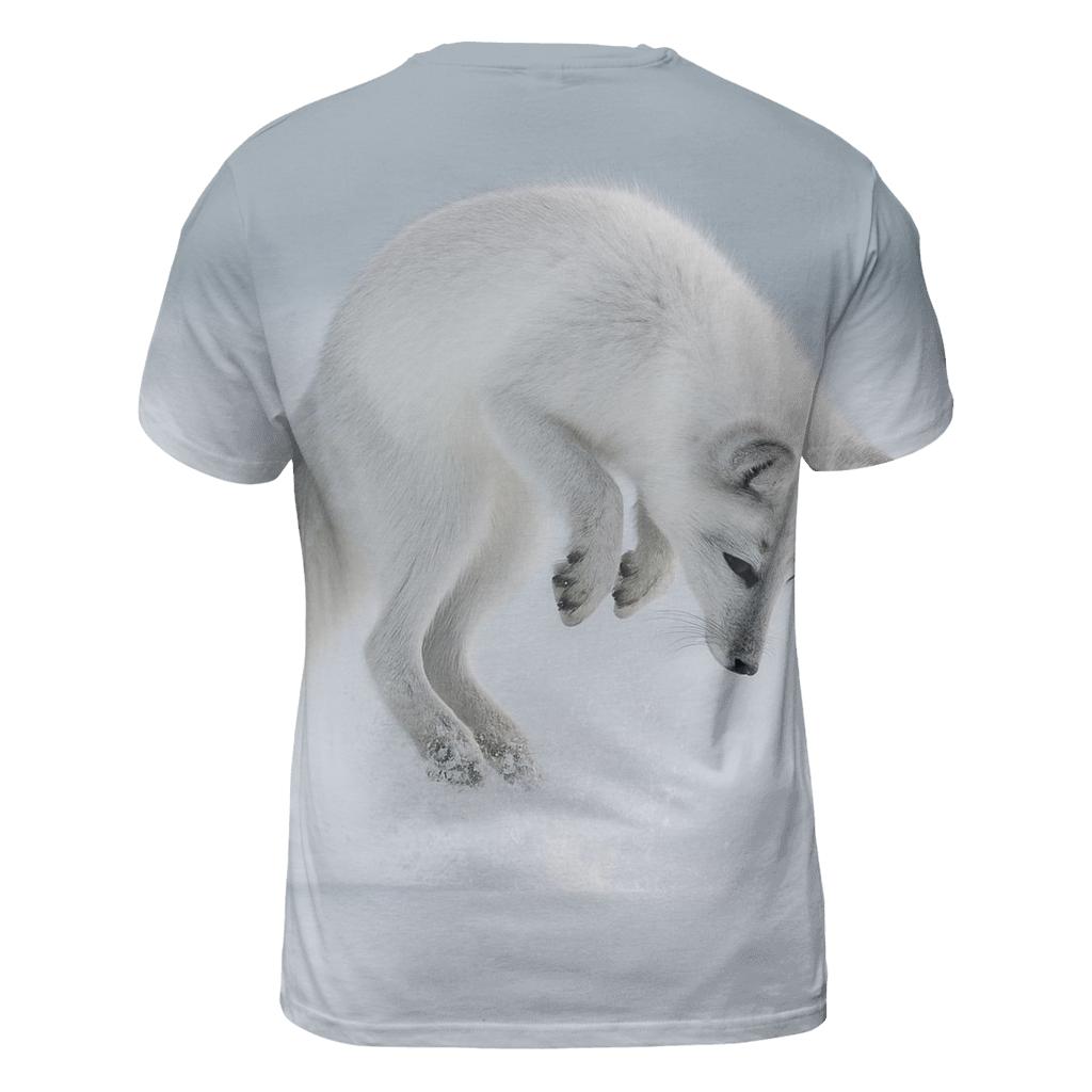 Frostline Forager Arctic Fox unique graphic print tees