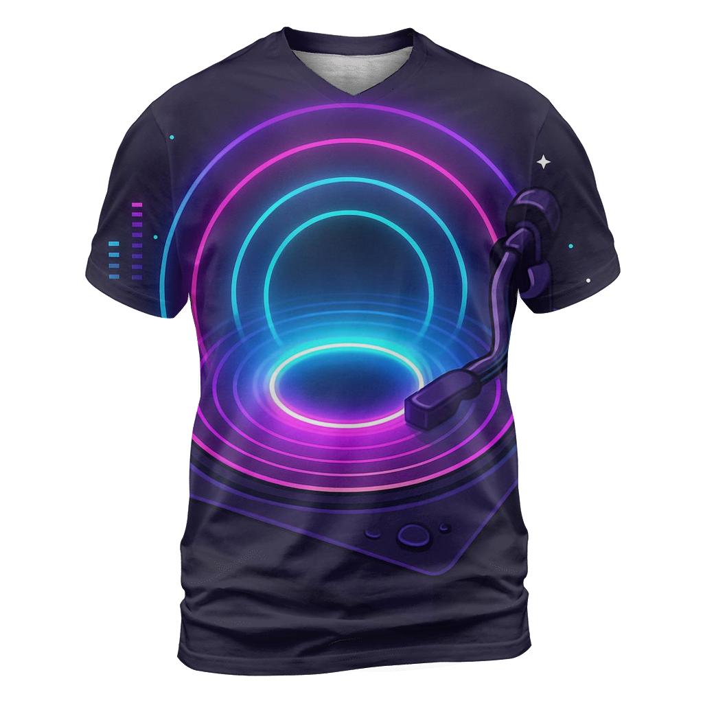 Neon Turntable Portal personalized full print shirts