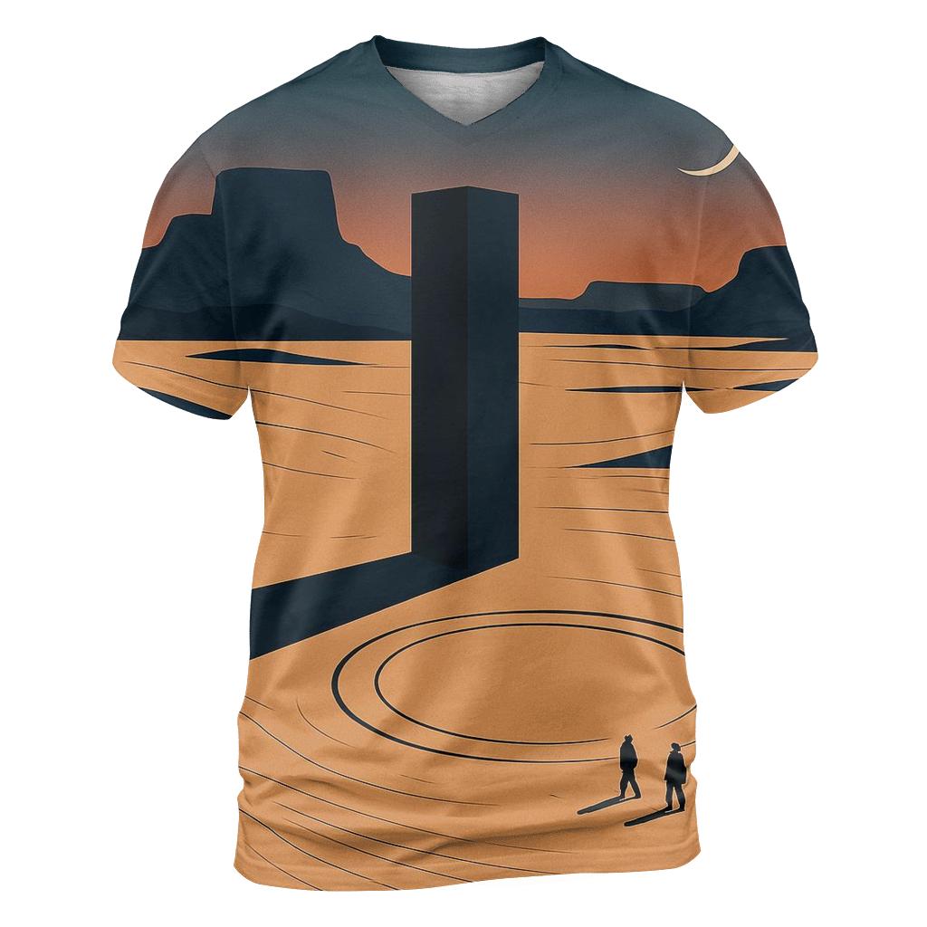 Desert Monolith Time Portal designer pattern shirts