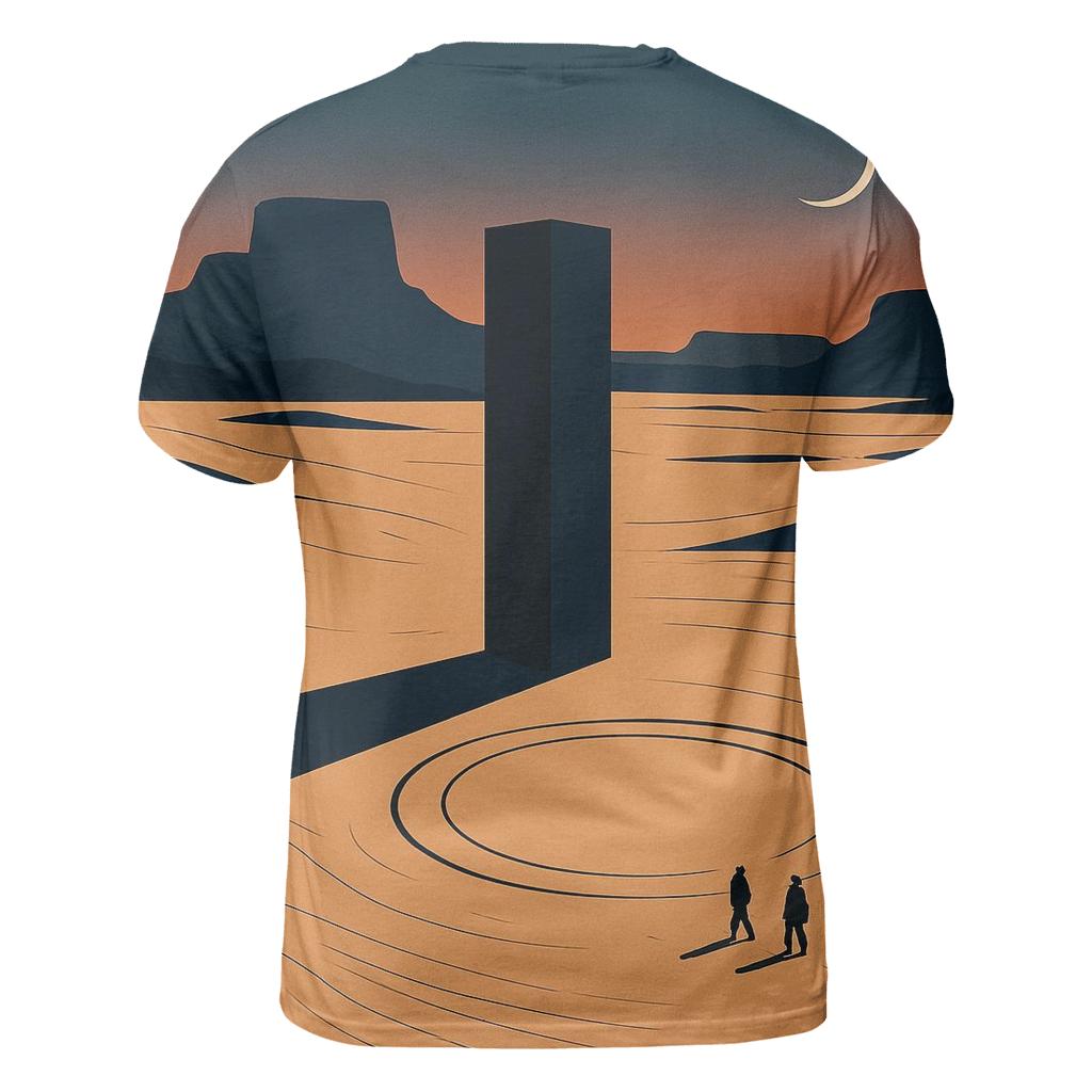 Desert Monolith Time Portal designer pattern shirts