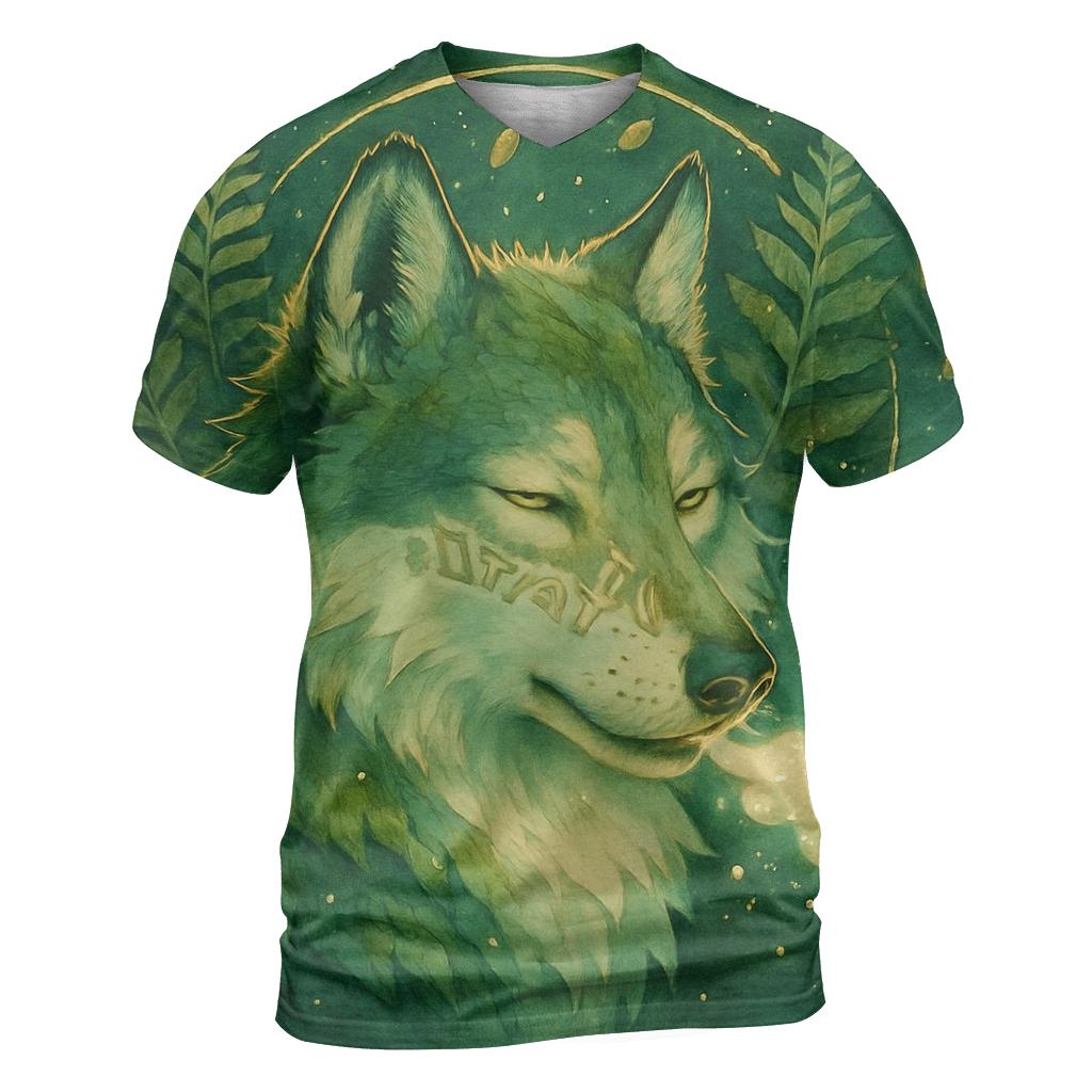 Oracle Of The Verdant Howl creative print fashion shirts
