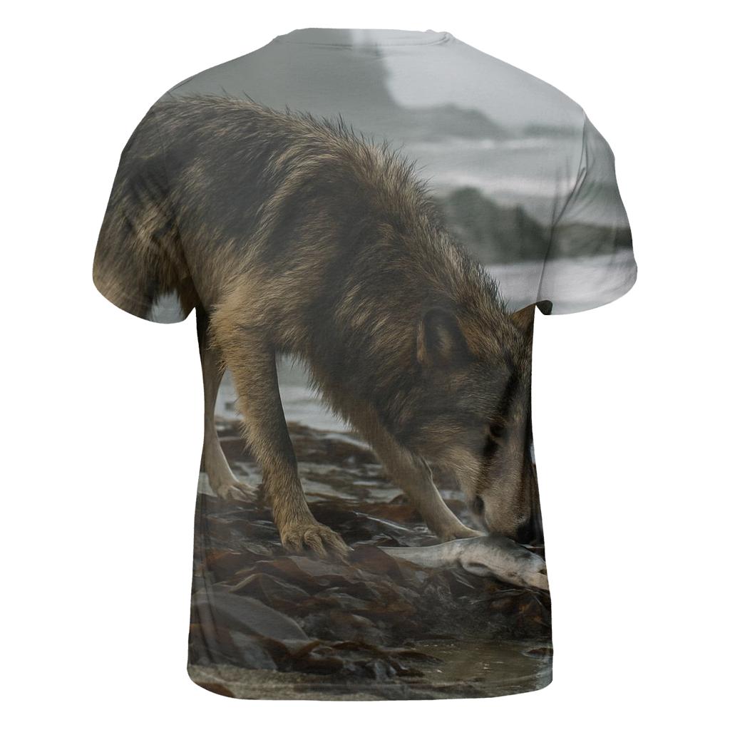 Coastal Wolf Kelp Forage personalized full print shirts