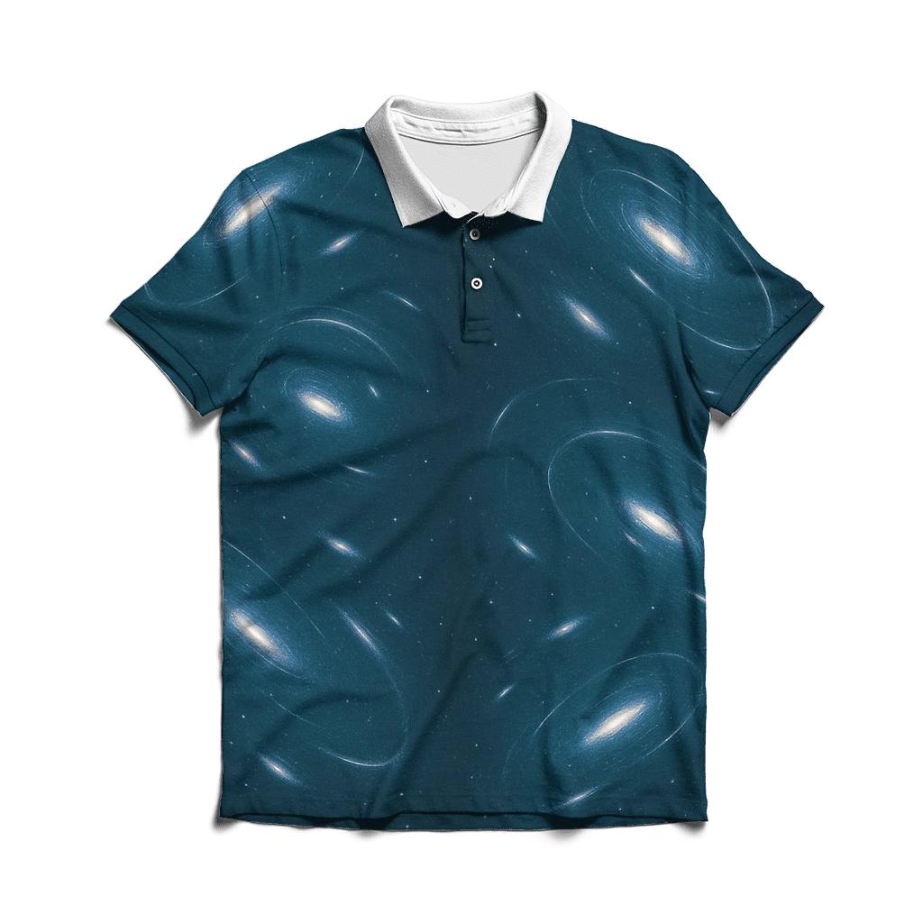 Gravitational Lens Arc Constellation Field personalized polo shirts