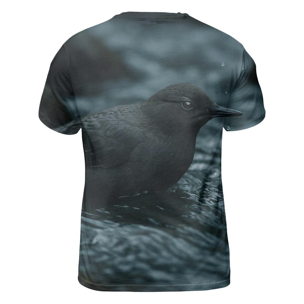 River Glasshead American Dipper vibrant all-over design tees