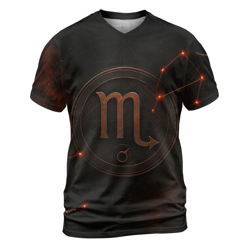 Scorpio Mars Retrograde Talisman Design trendy printed shirt styles