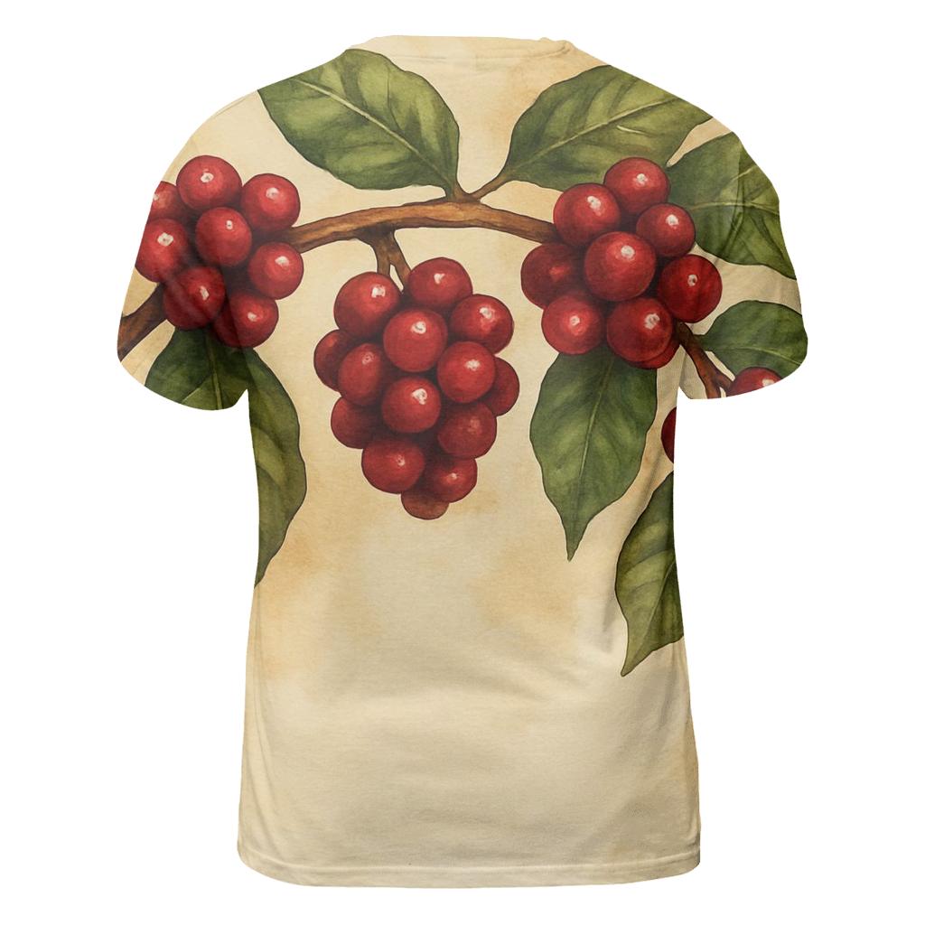 Coffee Cherry Canopy designer pattern shirts