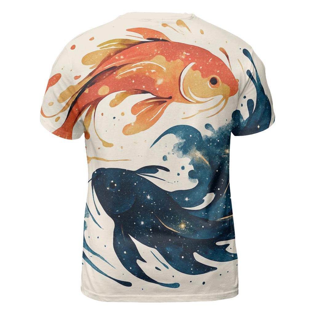 Koi Nebula Ink Splash unique graphic print tees