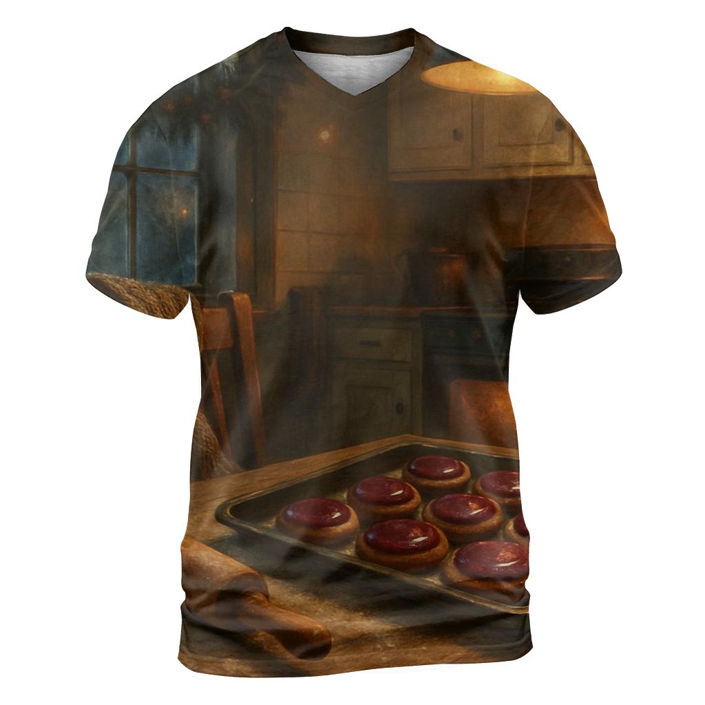 Sugarplum Kitchen At Midnight Baking personalized full print shirts