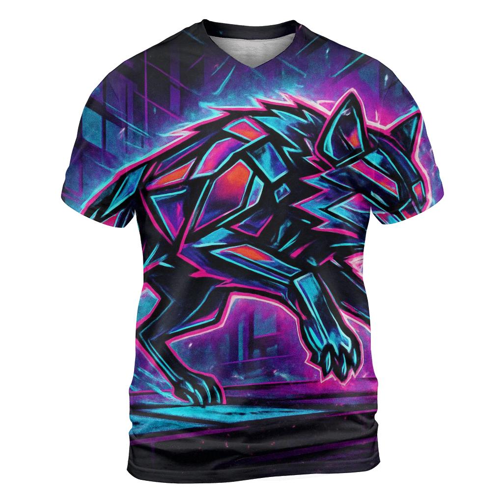Neon Rift Streetrunner Wolf custom all-over print shirts