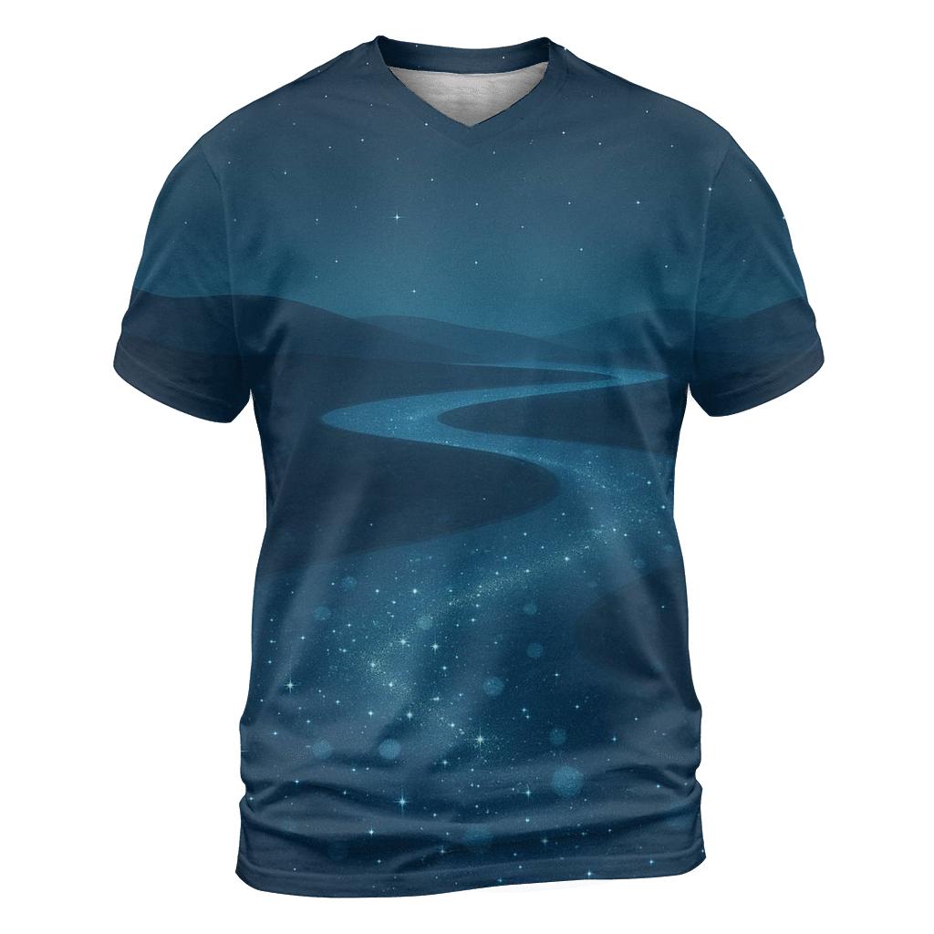 River Of Quiet Constellations artistic all-over print tops