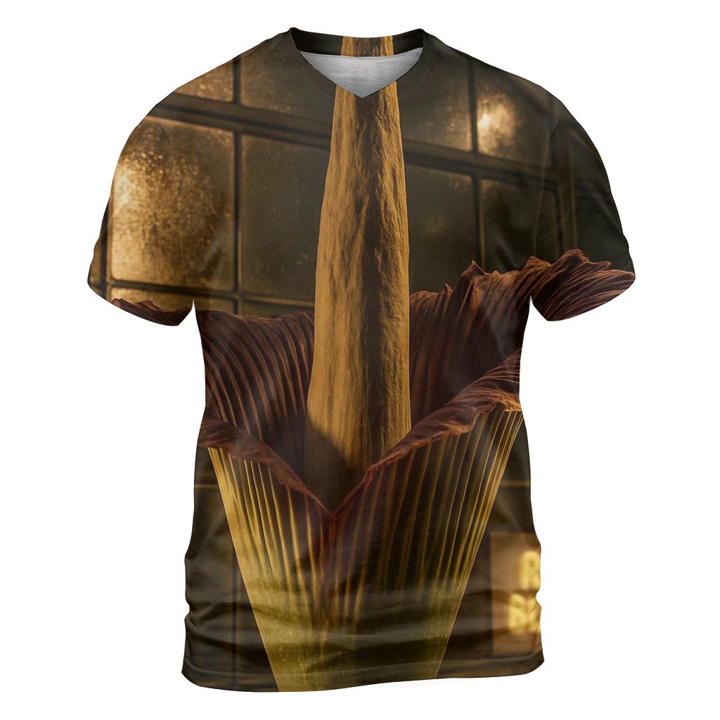 Titan Arum Bloom Inside A Conservatory statement graphic shirts