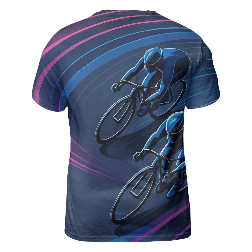 Neon Velodrome Night Pursuit personalized full print shirts