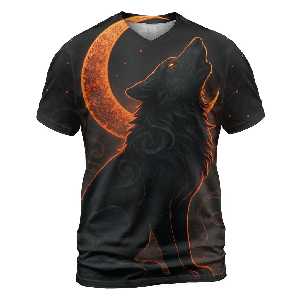 Crown Of The Ashen Moon vibrant all-over design tees