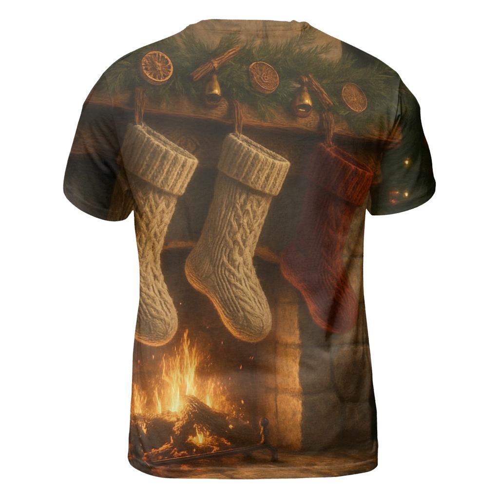 Fireside Stockings And Snowy Silence personalized full print shirts