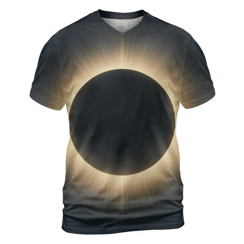 Eclipse Corona Petal Halos unique graphic print tees