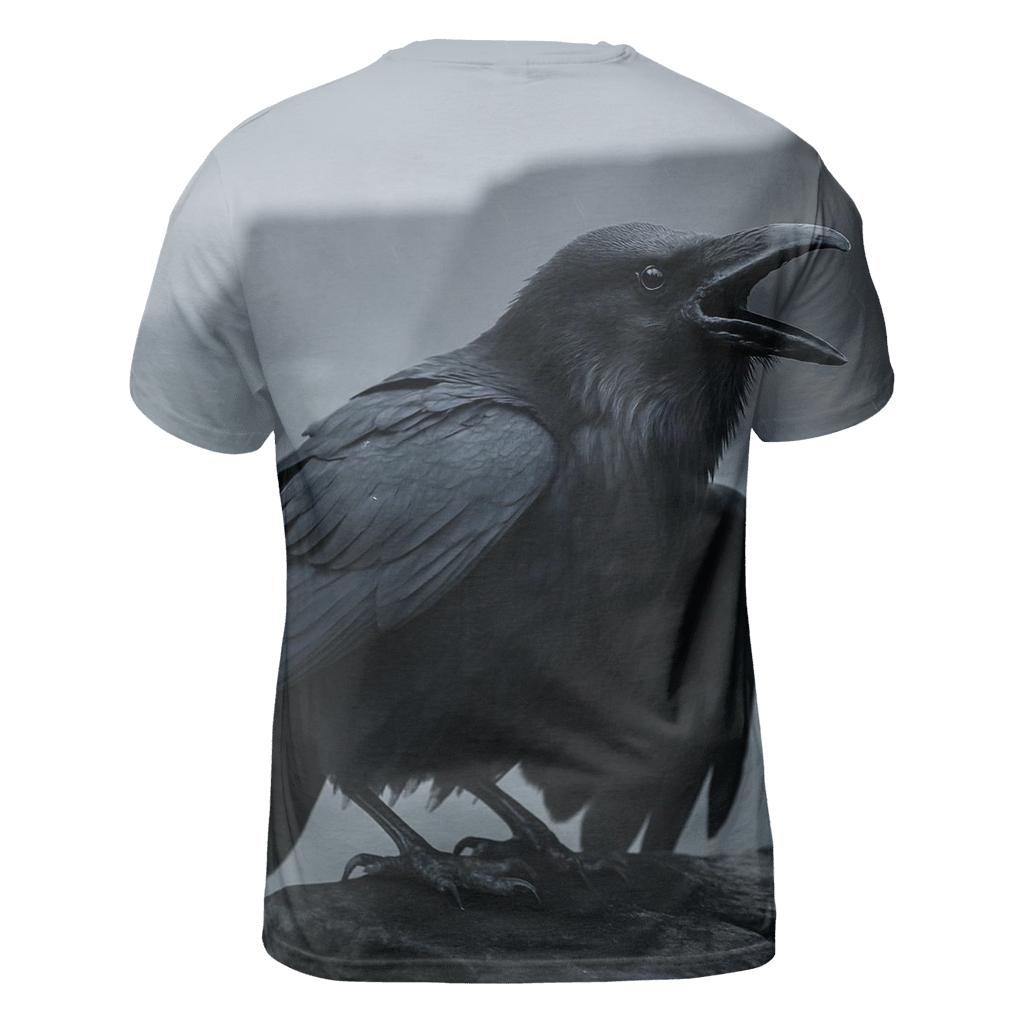 Basalt Ledge Mantling Common Raven trendy printed shirt styles