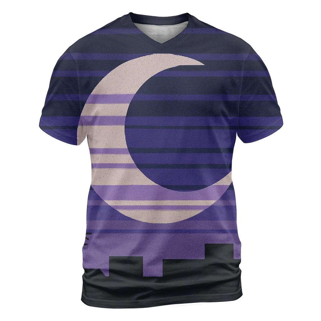 VHS Moonlight Tracking Bars trendy printed shirt styles