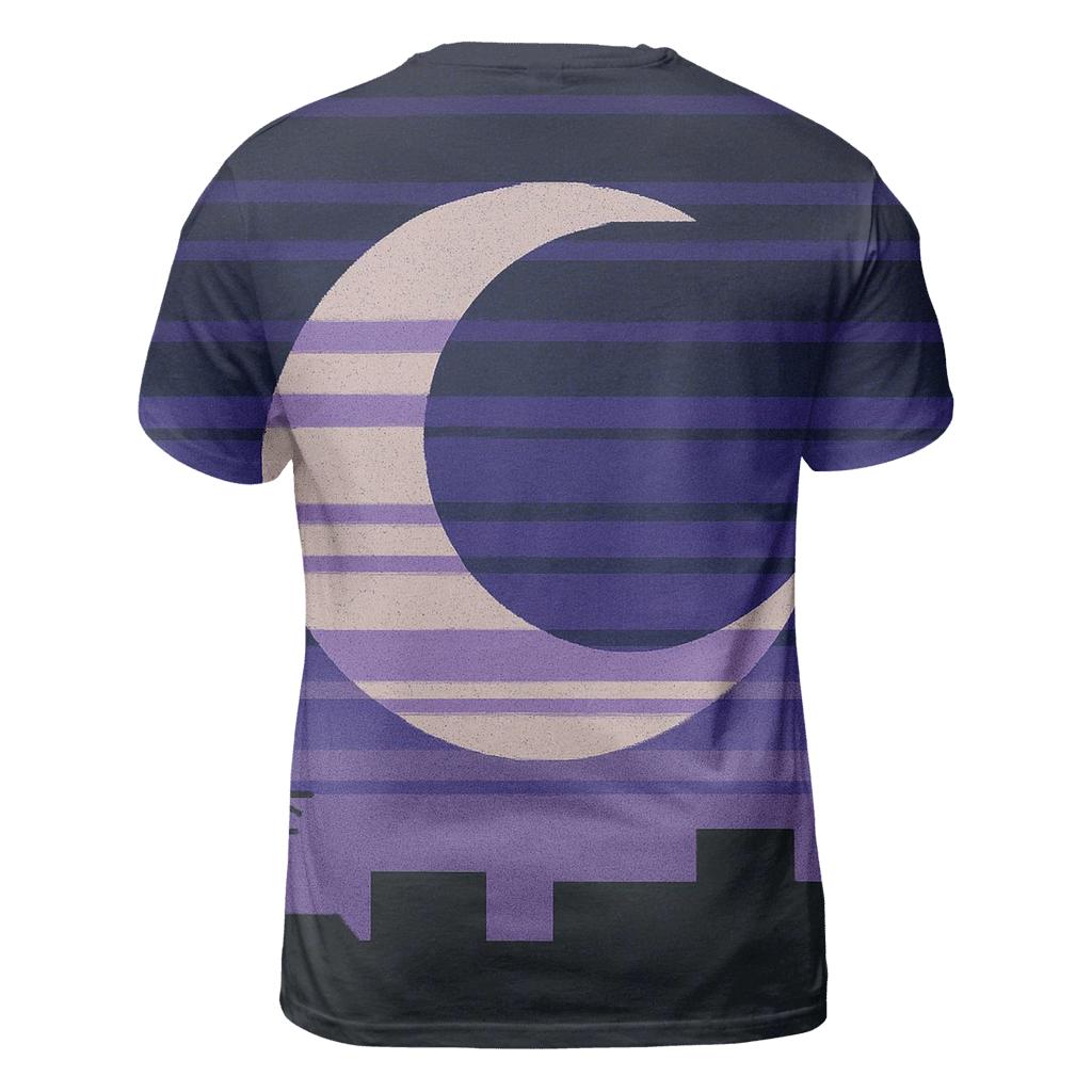 VHS Moonlight Tracking Bars trendy printed shirt styles