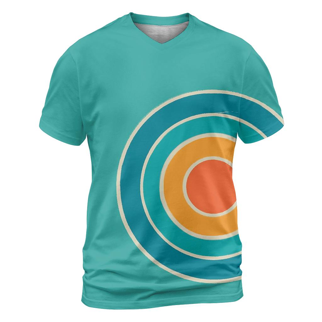 Binary Star Bullseye Offset Halo designer pattern shirts