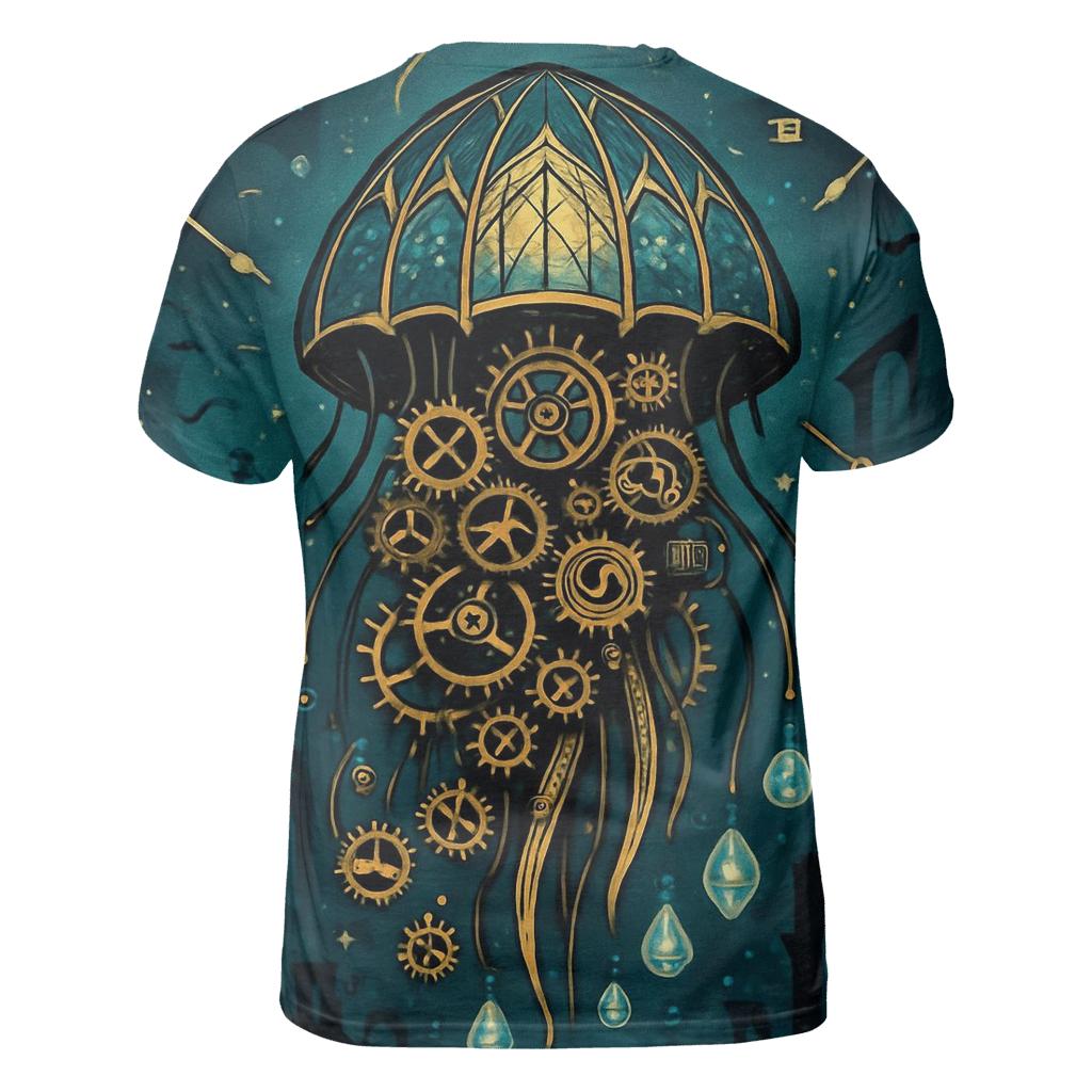 Clockwork Jellyfish Cathedral unique graphic print tees