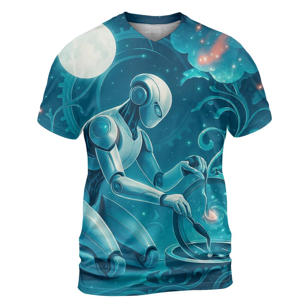 Clockwork Orbit Garden statement graphic shirts