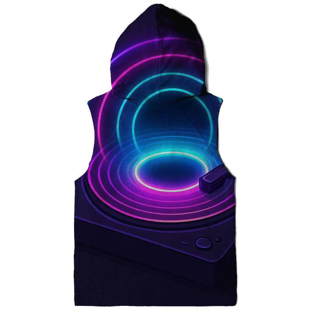 Neon Turntable Portal zip-up hoodies