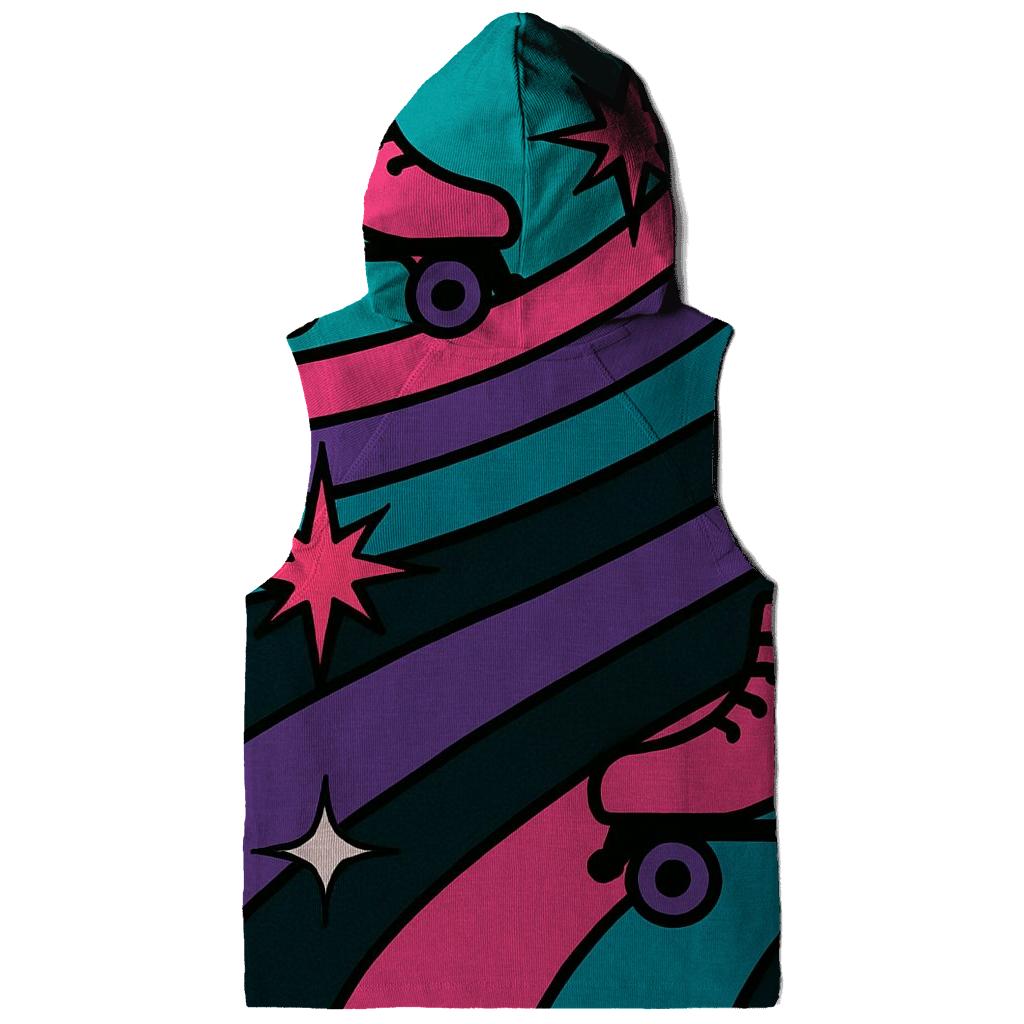 Roller Rink Neon Lanes zip-up hoodies