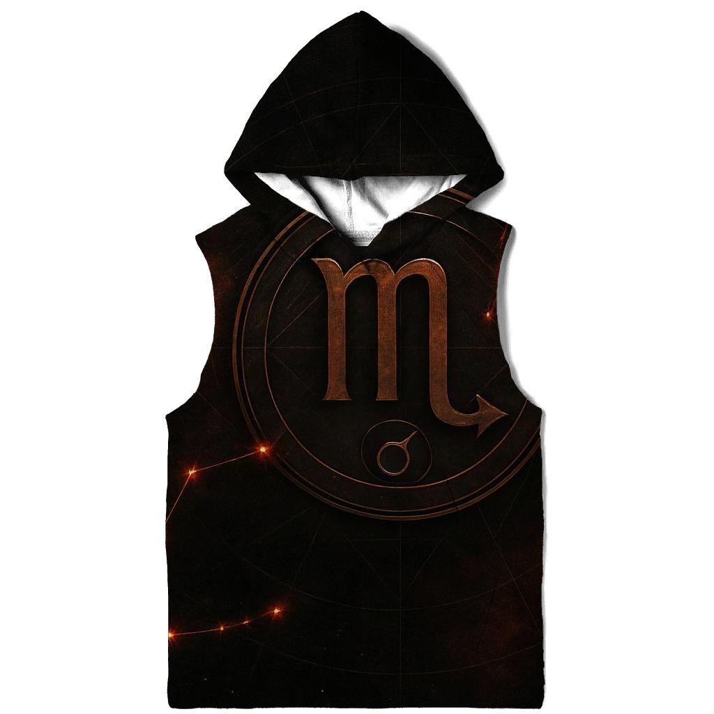 Scorpio Mars Retrograde Talisman Design embroidered hoodies